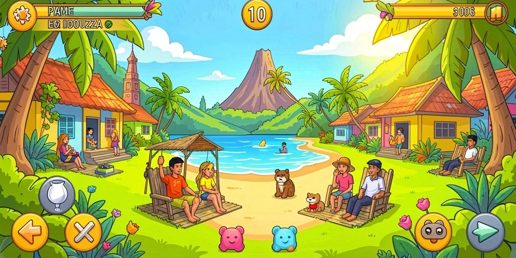 Kompetisi seru antar pemain di fitur multiplayer.