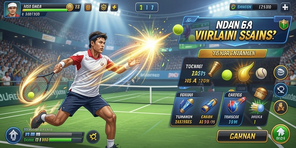 Screenshot memperlihatkan grafis indah dalam permainan.