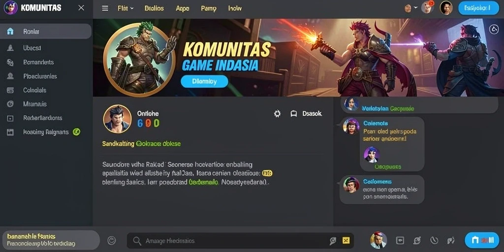 Screenshot ketiga menunjukkan fitur interaksi antar pemain.