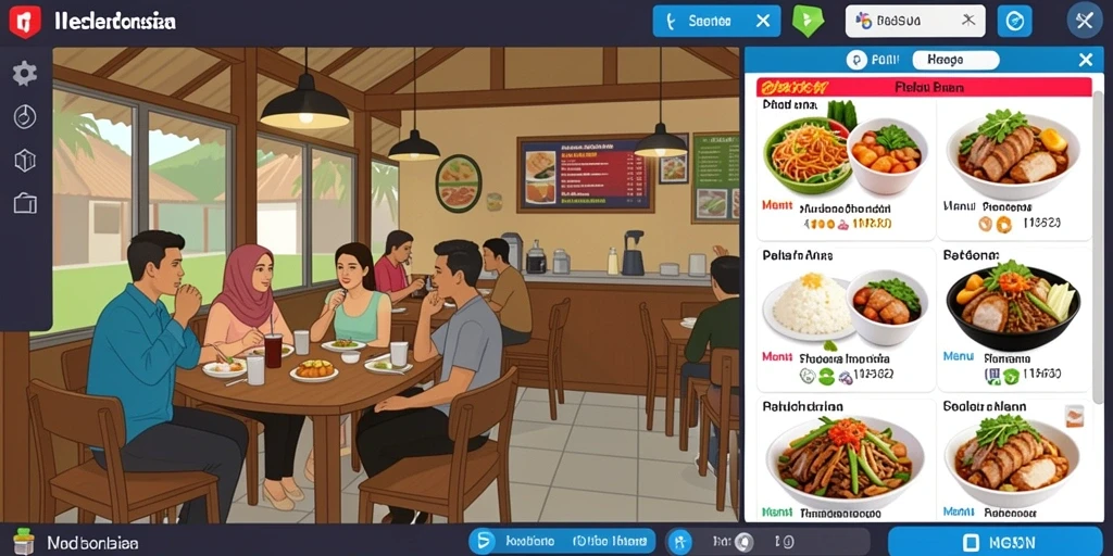 Gambar menarik dari pertempuran seru antara karakter utama dan musuh.