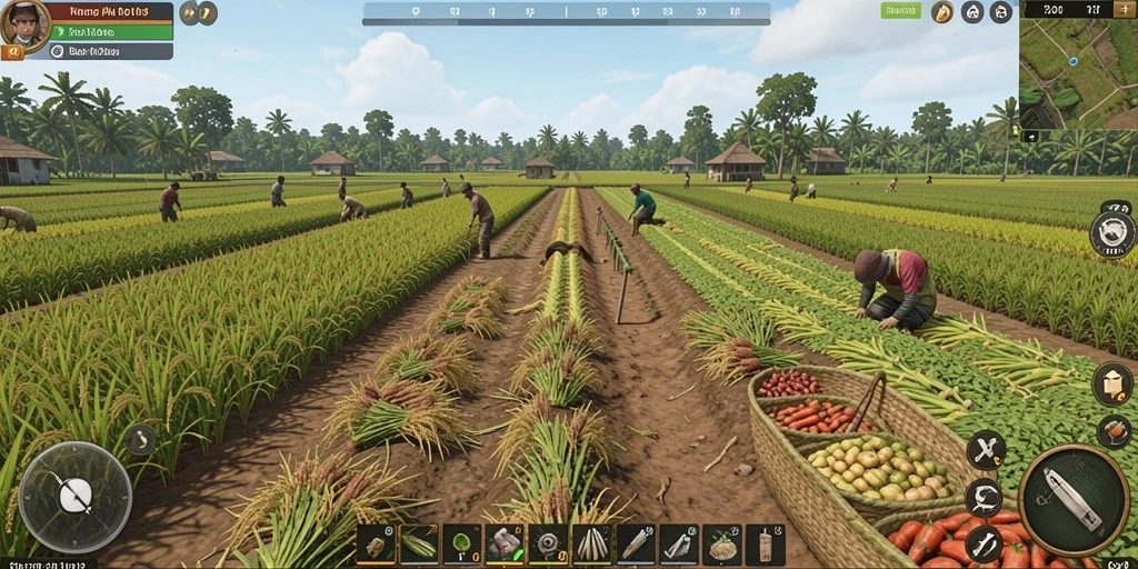 Screenshot dengan aksi seru di level baru.