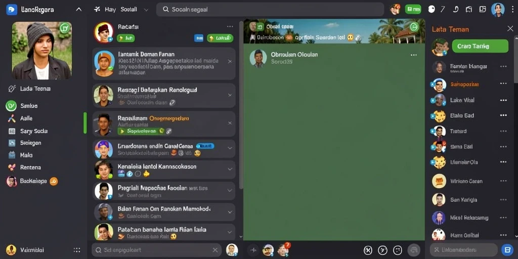 Interaksi komunitas yang aktif dan mendukung.