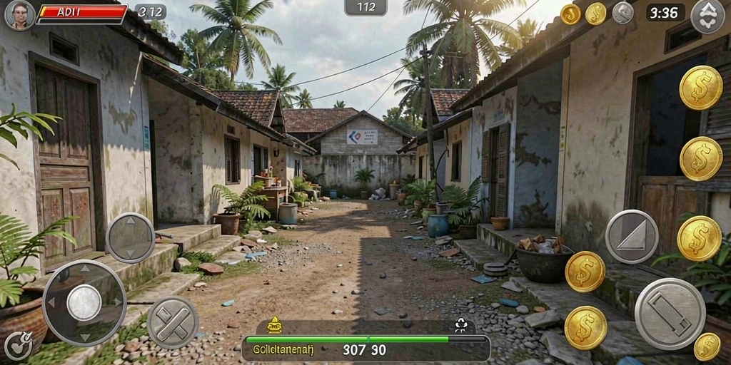 Momen menegangkan dalam pertandingan multiplayer.
